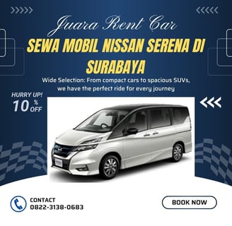 Sewa Mobil Nissan Serena di Surabaya Juara Rent Car
