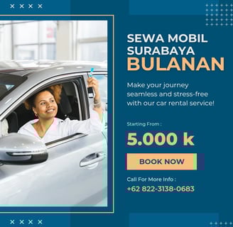 Sewa Mobil Surabaya Bulanan Lepas Kunci