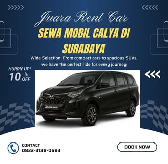 Sewa Mobil Calya di Surabaya Juara Rent Car