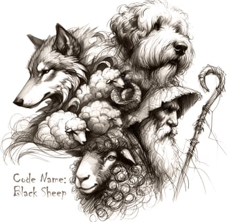 Early concept drawing for the project code named "Black Sheep"