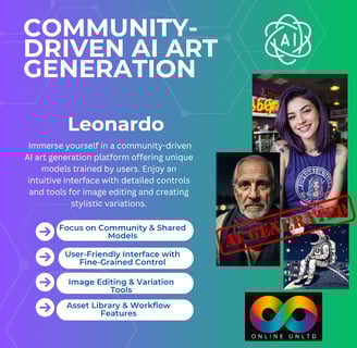 Leonardo AI image creation tool