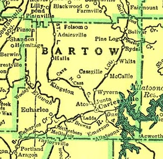 Bartow County, Georgia Map