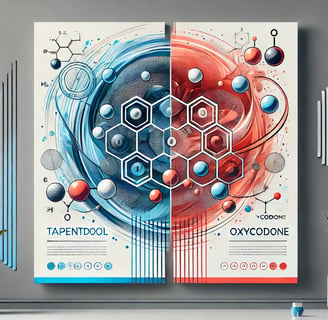 comparing Tapentadol and Oxycodone with its molecular structure.