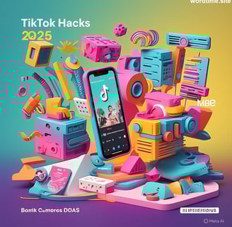 feature image. tiktok hacks 2025. wordtime.site