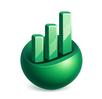 green icon with a graph for tampa bay commercial real estate