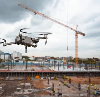 monitoreo y supervisión de construcción con dron
