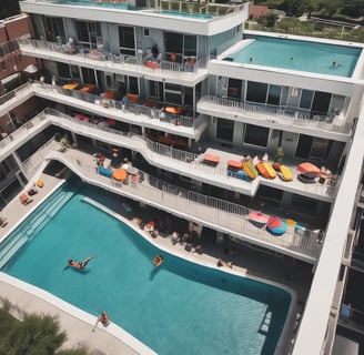 worm's-eye view photography of concrete building