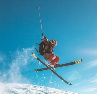 Ski freestyle jump
