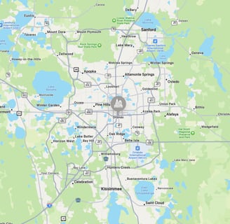 Map of service area for AlexCanHelp.com