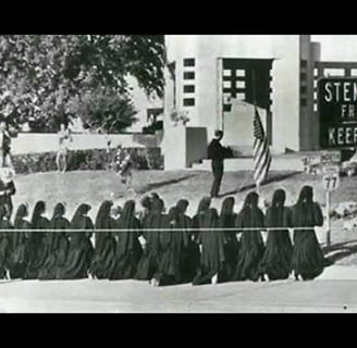 PRAYERS BEING SAID IN DEALY PLAZA