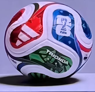 a soccer ball with a soccer ball on it
