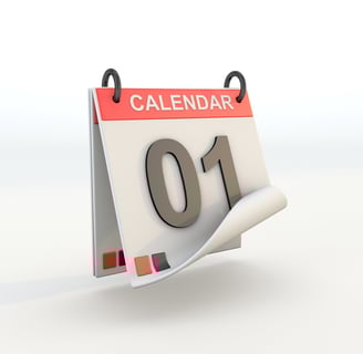 Calendar-on-white-background