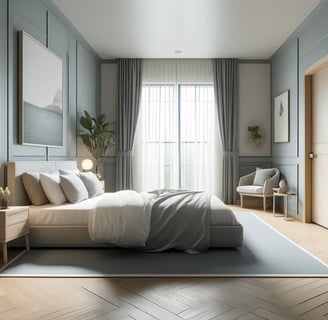 calming feng shui bedroom