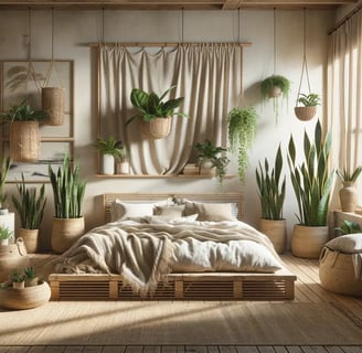 naturally bohemian bedroom