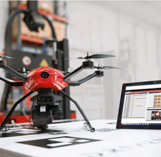 invenco-ai contact us page with drone and inventory management software