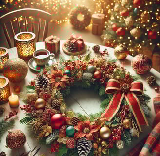 10 Christmas wreath ideas: DIY & ready-made with vibrant colors, ribbons, ornaments, and pinecones.