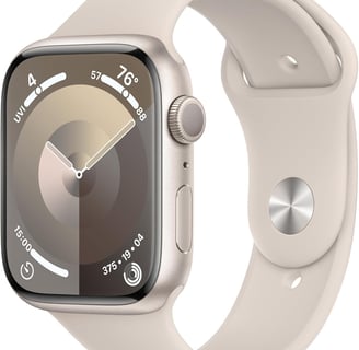 Fitness Tracker Apple Watch Series 9 Smartwatch with Starlight Aluminum Cas