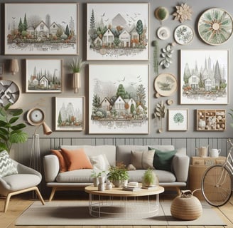 Modern sustainable decor showcasing 2025 home trends: stylish and eco-friendly space.