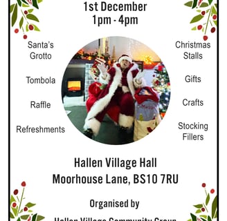 Hallen Christmas Fayre poster