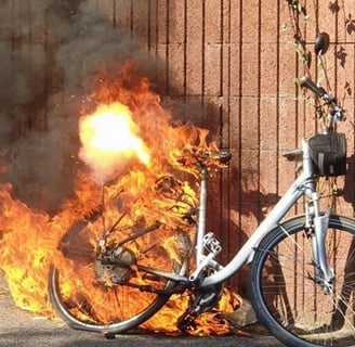 ebike on fire