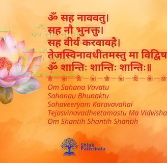 Image of divine Lotus to signify the harmony between students, teachers, and parents.