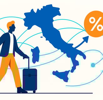 Illustrazione informativa per articolo CAF Public: Rientro dei Cervelli 2025 – Guida Pratica alle Nuove Regole