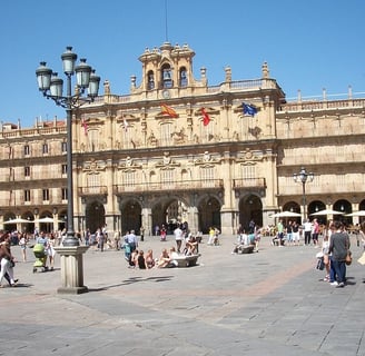 Vista de la plaza Mayor de Salamanca