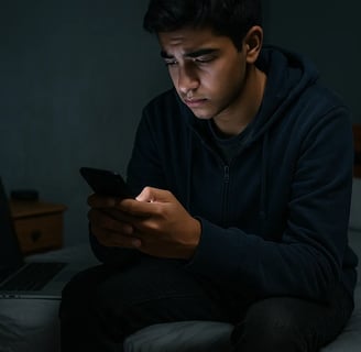 adolescent addict au smartphone