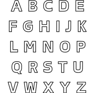 Alle alfabet letters om uit te printen