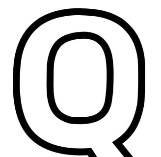 Letter Q om uit te printen