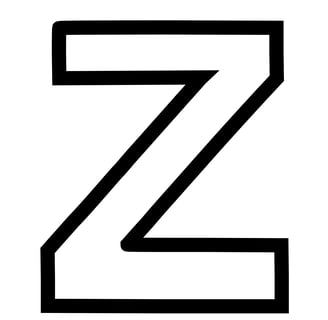 Letter Z om uit te printen
