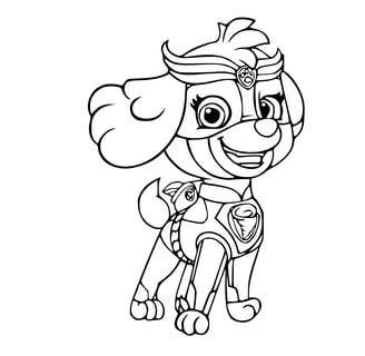 Kleurplaat PAW Patrol Skye