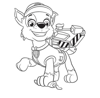 Kleurplaat PAW Patrol Chase