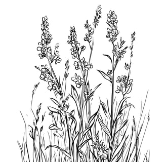 Kleurplaat van korenbloemen