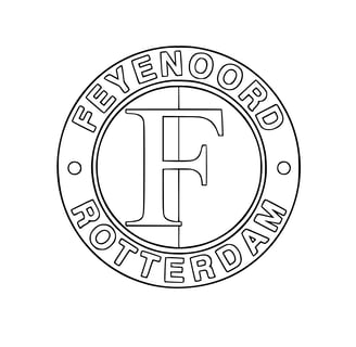 Kleurplaat feyenoord logo