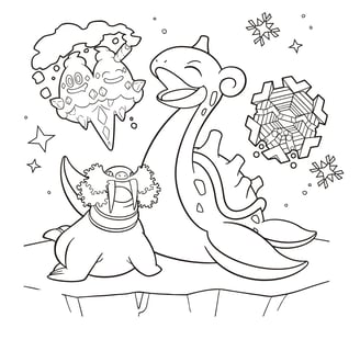 Kleurplaat schattige pokemon