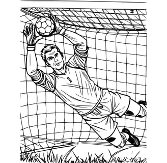 Kleurplaat ajax goal keeper