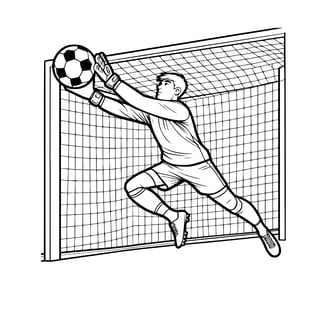 Kleurplaat Feyenoord voetbal keeper