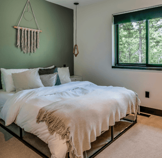 add an accent wall for extra depth