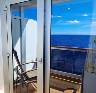 Cruise ship balcony