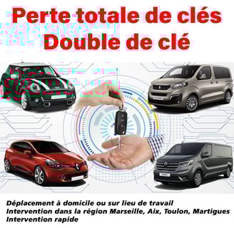 perte clé voiture / double clé auto