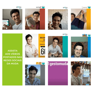 Mosaico com diversas imagens do ator Mateus Solano.