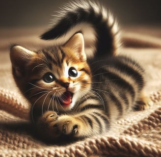 A cat demonstrating sign language communication, showcasing the concept of cats understanding and us