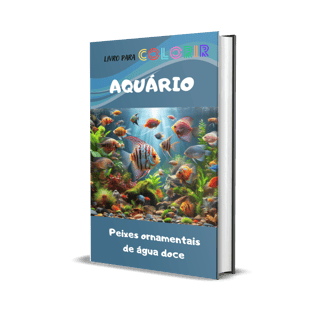 E-book para Colorir Aquário de Água Doce