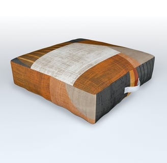 Rusted Rhythms Outdoor Floor Cushion BY Fresh Wave Lab