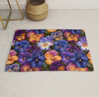 Pansy Patchwork Rug BY Fresh Wave Lab