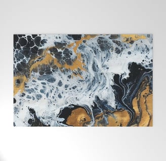 Celestial Currents Welcome Mat BY Fresh Wave Lab