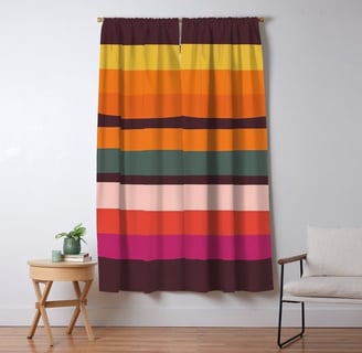 Classic Retro Boho Art Curtain BY Fresh Wave Lab