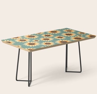 Sunflowers and Sky Coffee Table BY Fresh Wave Lab
