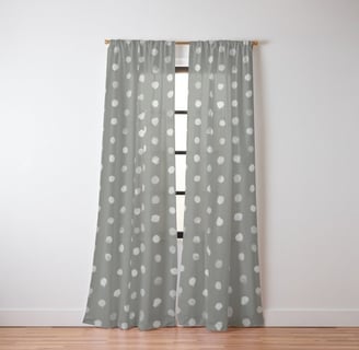 Evergreen Polka Dot Serenity Curtain BY Mash Mash